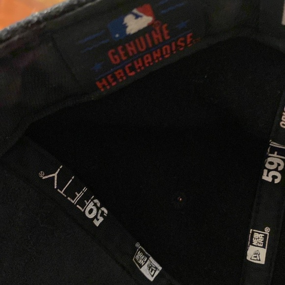 59Fifty New York Yankees Leather & Wool Fitted Hat Size 7 1/8 - Picture 6 of 8